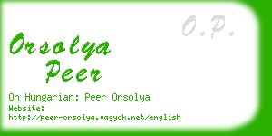 orsolya peer business card